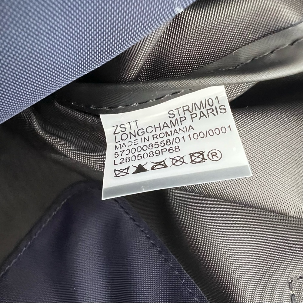 Longchamp Le Pliage Original Large Nylon Tote Bag in Navy Blue, New Without Tag - Picture 10 of 10